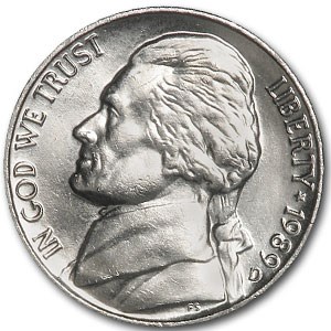 1989-D Jefferson Nickel BU 1989-D Jefferson Nickel BU